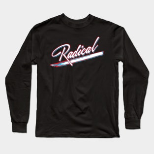 Radical 80s Retro Vintage Design Long Sleeve T-Shirt